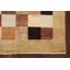 Tapis oriental unique à carreaux Gabbeh Kashkoli noué à la main 5 pi x 7 pi