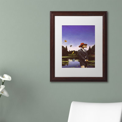 Kaeya 'Kangaroo Hat' Framed Graphic Art Print on Canvas