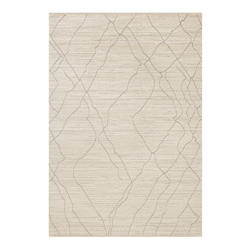 Maresia Wavy Area Rug, Ivory, Rectangle 2' x 3'