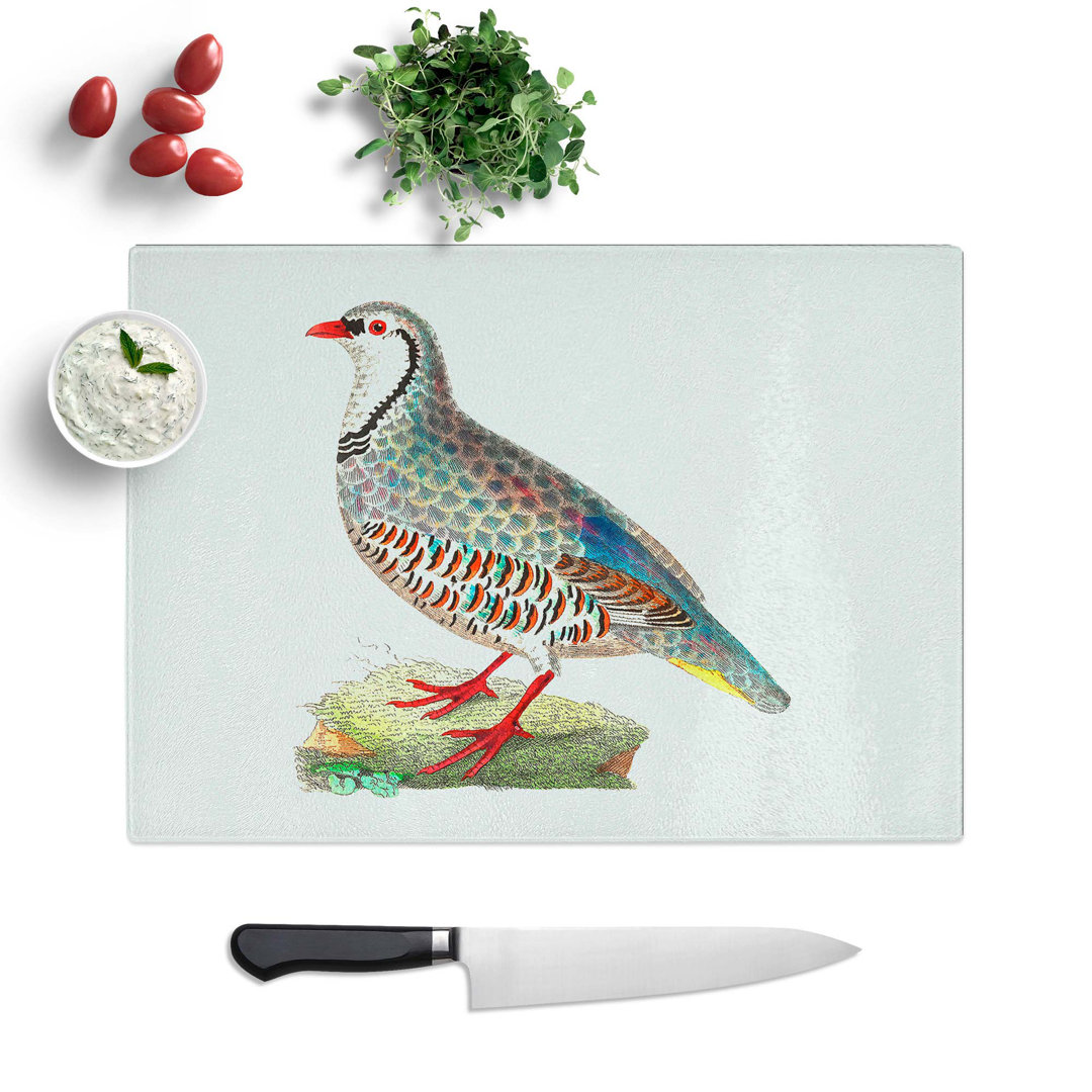 Tempered Glass Partridge by George Shaw Chopping Board