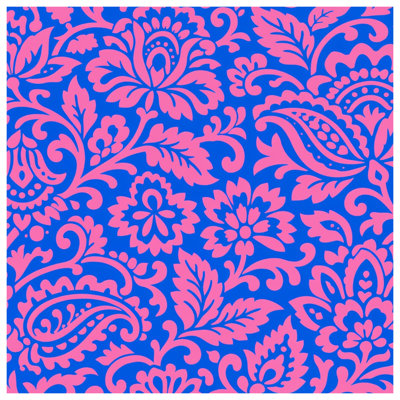 Pink Floral Damask Comforter