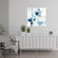«Echo In Blue I», art mural contemporain abstrait-1399268891