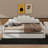 Fully Padded Full-Sized Daybed Frame With Elegant Shallow Curved Backrest-824645219