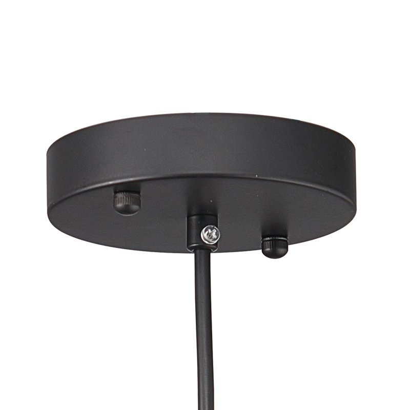 Luminaire suspendu en forme de globe à 1 lumière Helos, H 64 po x l 8,7 po x P 8,7 po, Gris givré