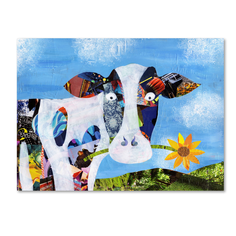 'Cow' Canvas Art, 18" H x 24" W