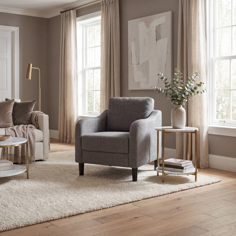 Hasina 32.4'' Wide Armchair, Gray
