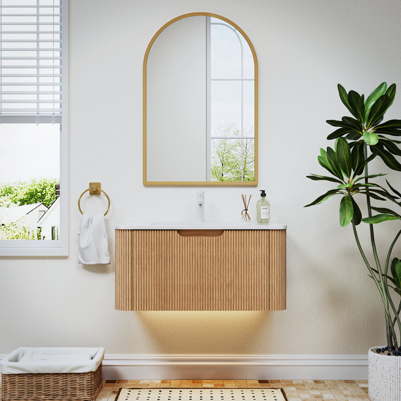 Meuble-lavabo flottant avec miroir 30 po