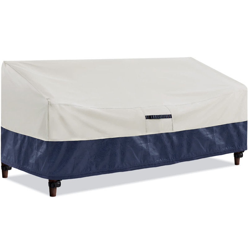 Housse respirante pour canapé de patio, H 38 po x l 80 po x P 34 po