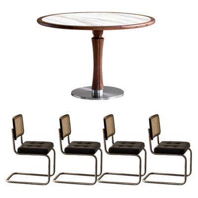 Small apartment simple round dining table