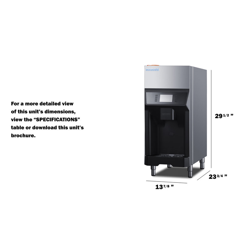 Distributeur d'eau et de glace Summit Appliance 220 lb.