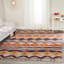 Tapis géométrique en coton tissé à la main Burrell Cedar Brook-19819324