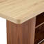 Table de salle à manger extensible de 150 à 180 cm, couleur noyer, armoire de rangement multifonctionnelle, base coulissante, esthétique bicolore, peut accueillir de 12 à 20 cm de table rectangulaire extensible, extension silencieuse.