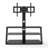 Black Multi-Function Angle And Height Adjustable Tempered Glass TV Stand