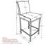 Tabouret de comptoir 26 po Remer-238090633