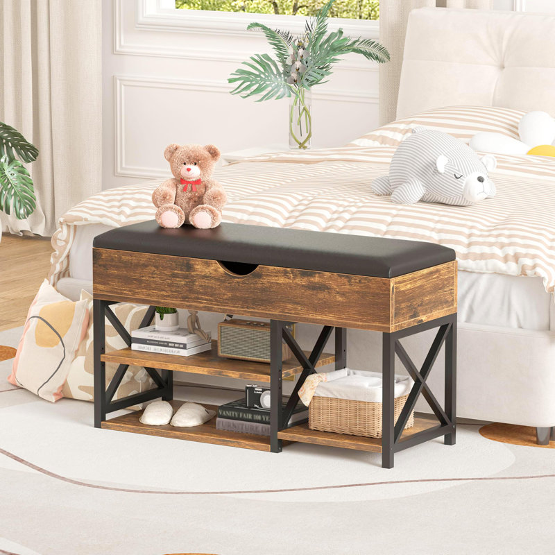 3-Tier Shoe Bench, Vintage