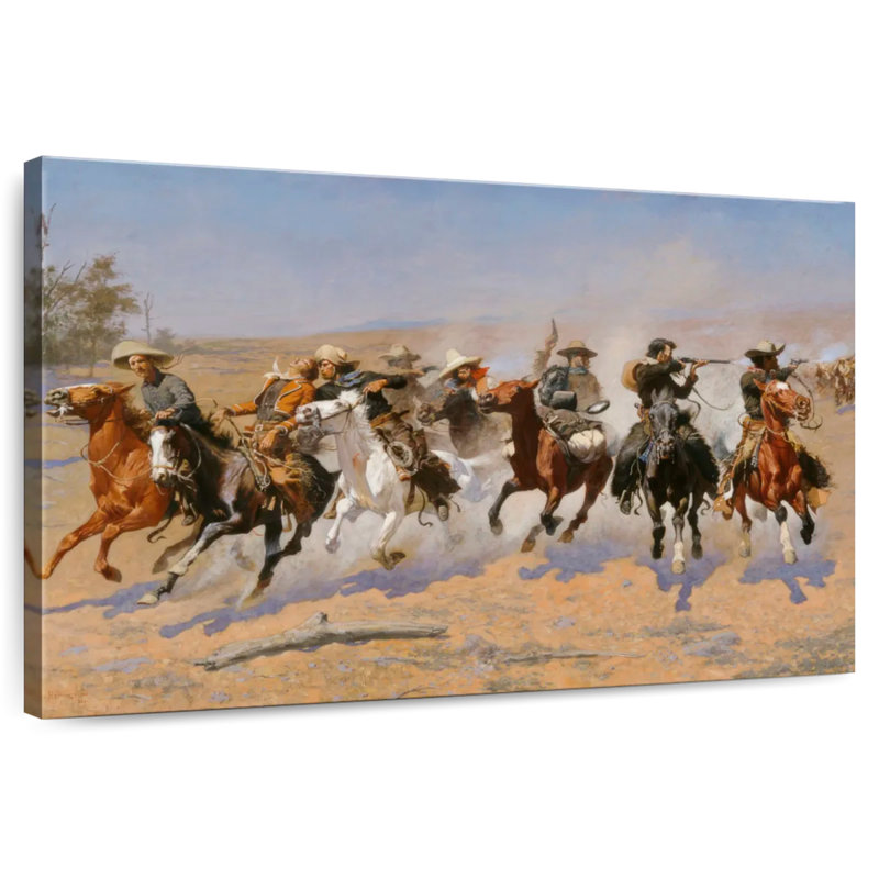 Lelar A Dash For The Timber, 30" H x 45" W