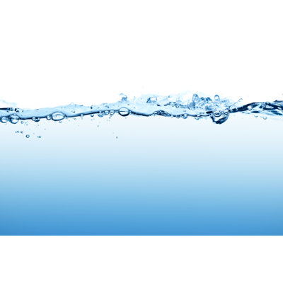 Dynamic blue water surface with bubbles seen at low angle 154887816