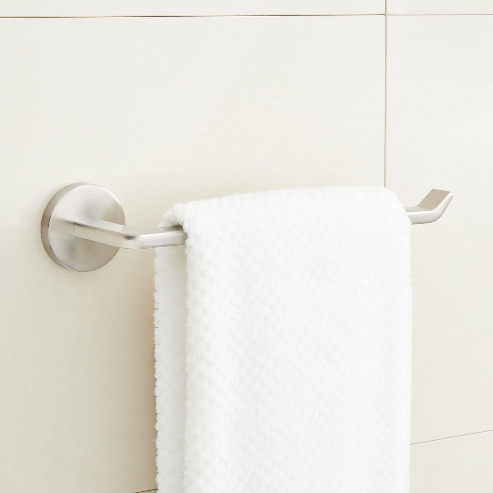 Drea 10-3/8" Wall Mounted Towel Ring, Brushed Nickel