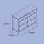 Commode double 6 tiroirs Horizon-122870805
