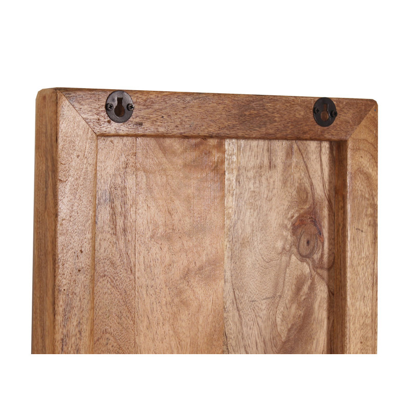 Kym 4 Bottle Solid Wood Wall Mounted Wine Bottle Rack in