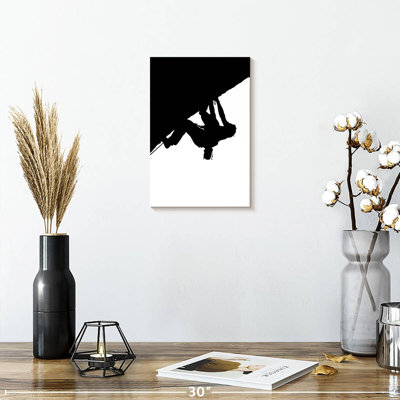 Silhouette d'escalade