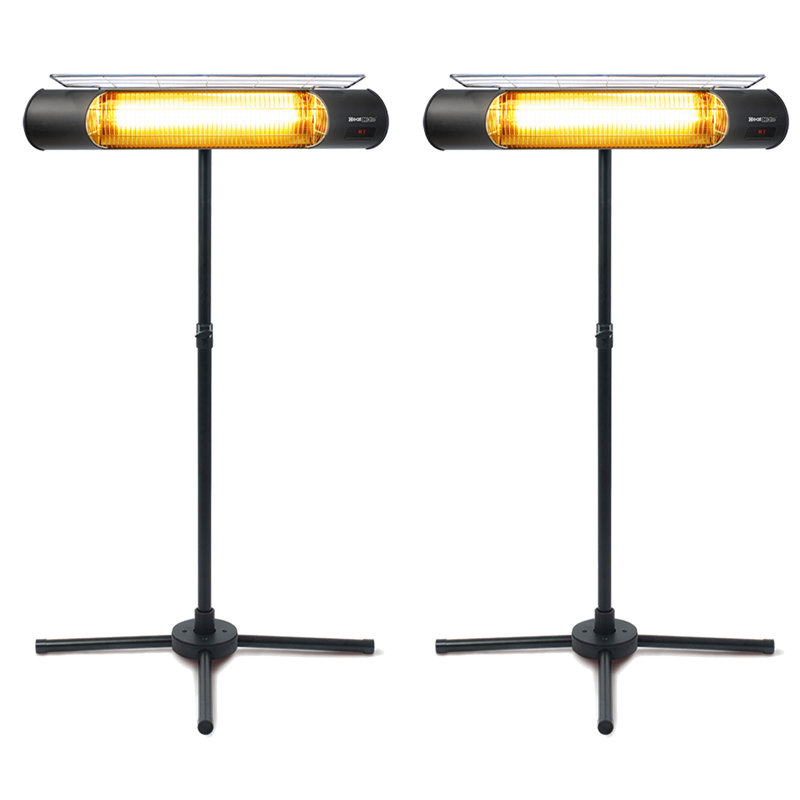Electric Standing Patio Heater, Black