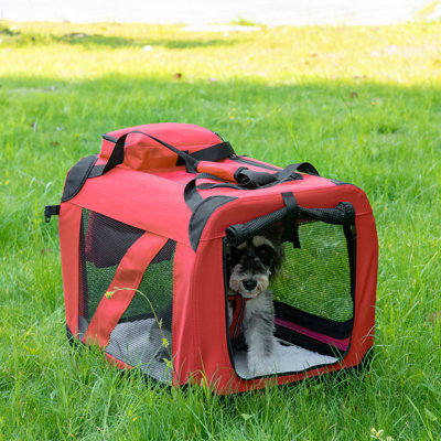 Collapsible Soft-Sided Crate with 3 Doors