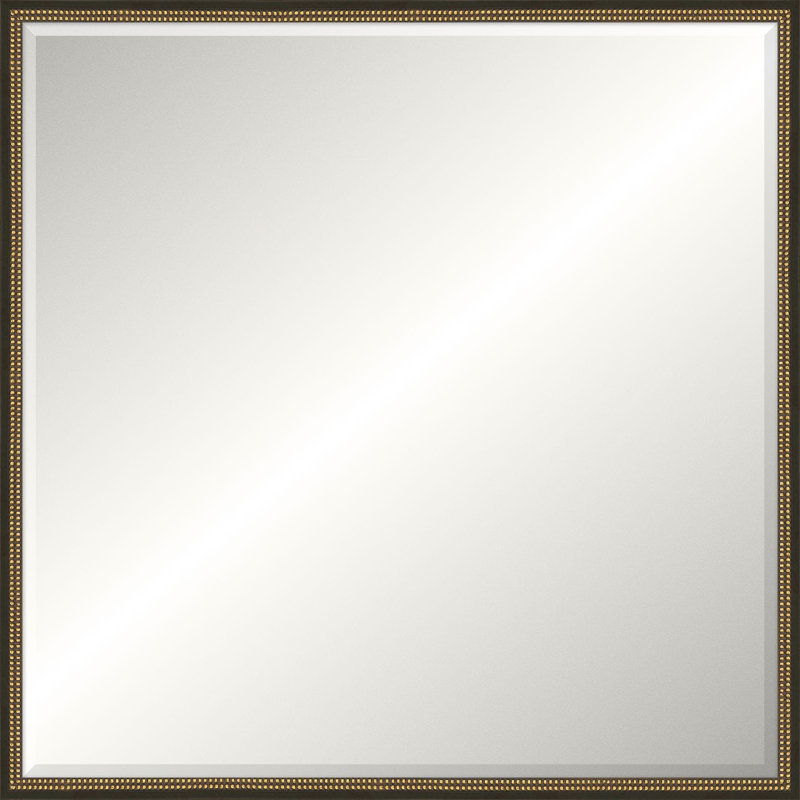 Miroir de plancher en bois massif Winchester, Carrée, 44,25 po x 44,25 po