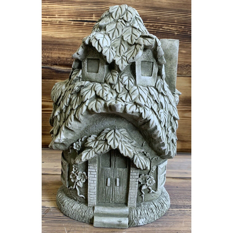 Romario Plants & Flowers Stone Garden Statue, Grey