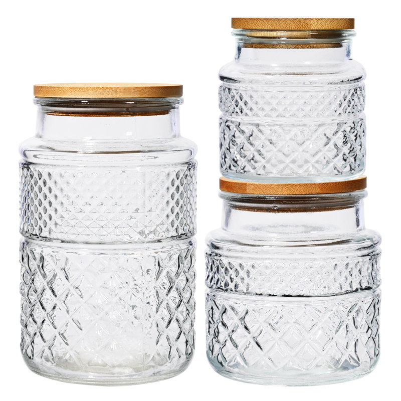 Ensemble de 3 pots de rangement