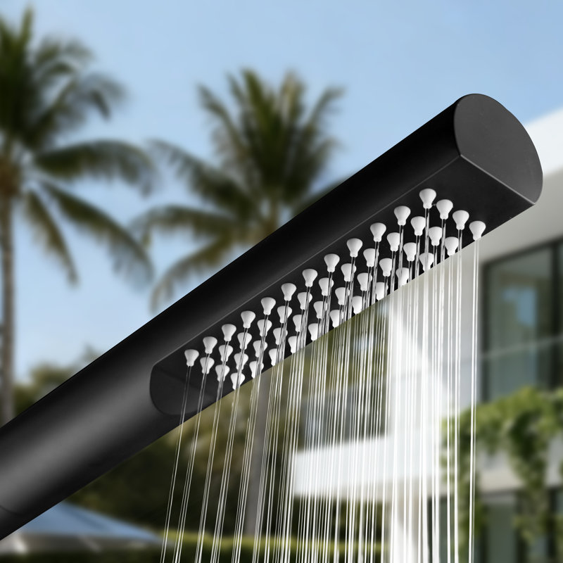Douche d'extérieur 86,61 "à fonction unique en acier inoxydable 316