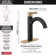 Nicoli Single Hole Bathroom Faucet with Drain Assembly, Single Handle Bathroom Sink Faucet