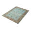 Tapis turquoise noué à la main de conception unique 4 pi 8 po x 6 pi 6 po
