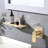 Modern Bathroom Waterfall Faucet, Wall Mounted, Single Handle, Ravishing Brushed Gold, Stainless Steel Sink With Waterfall, Single, Intriguing In Gold Design-124241956