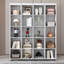 Grand lit escamotable mural avec portes de rangement-650650350