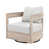 Coussin beige / structure blanc clair