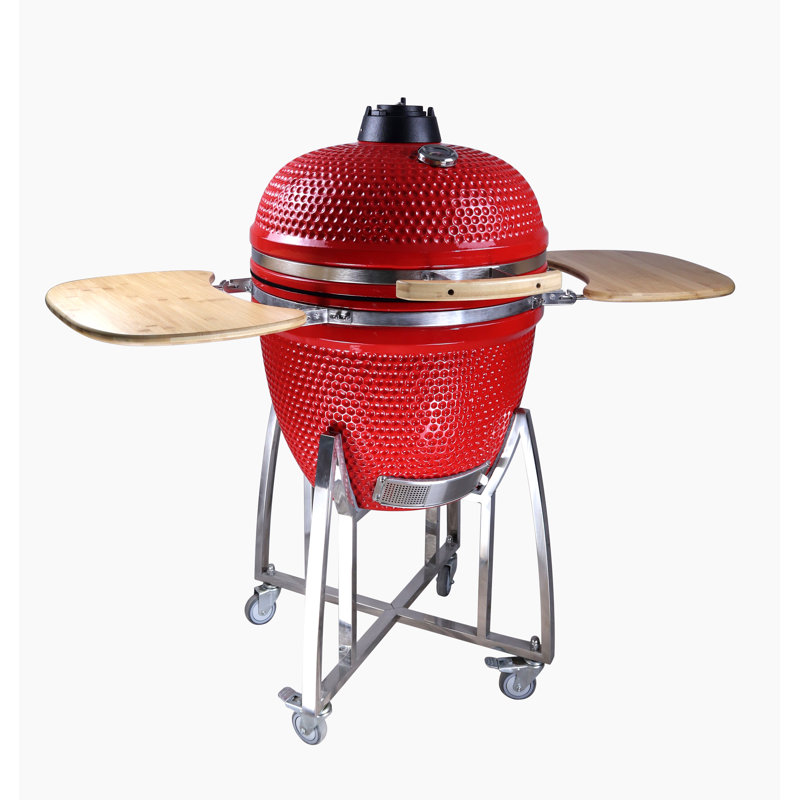 Barbecue ComfortBilt Kamado - gris anthracite - 23 po - rouge