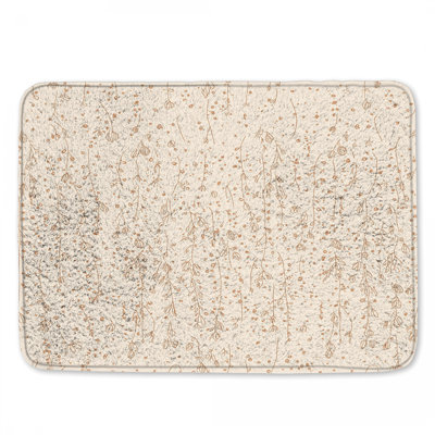 Tapis de bain floral