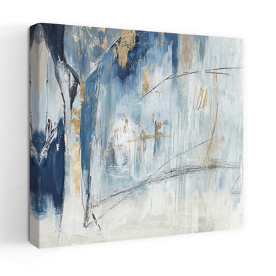  Navy Abstract Modern Art II