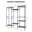 Metal Freestanding 1 - Hook Coat Rack