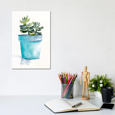 Potted Succulent II by Jennifer Paxton Parker - Wrapped Canvas Print