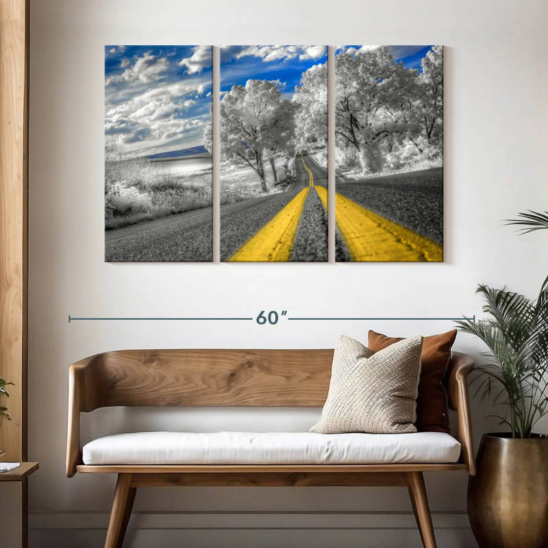 Mehar Winter Road Lines, H 32 po x l 50 po