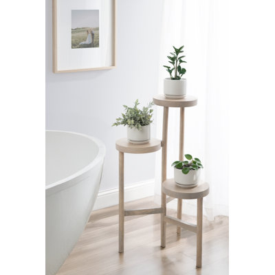 Fitley Tiered Mango Wood Plant Stand