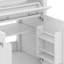60" Bathroom Vanity Set, Double Vanities, Double Ceramic Sinks, Storage Shelf, And Divided Drawers-337587062