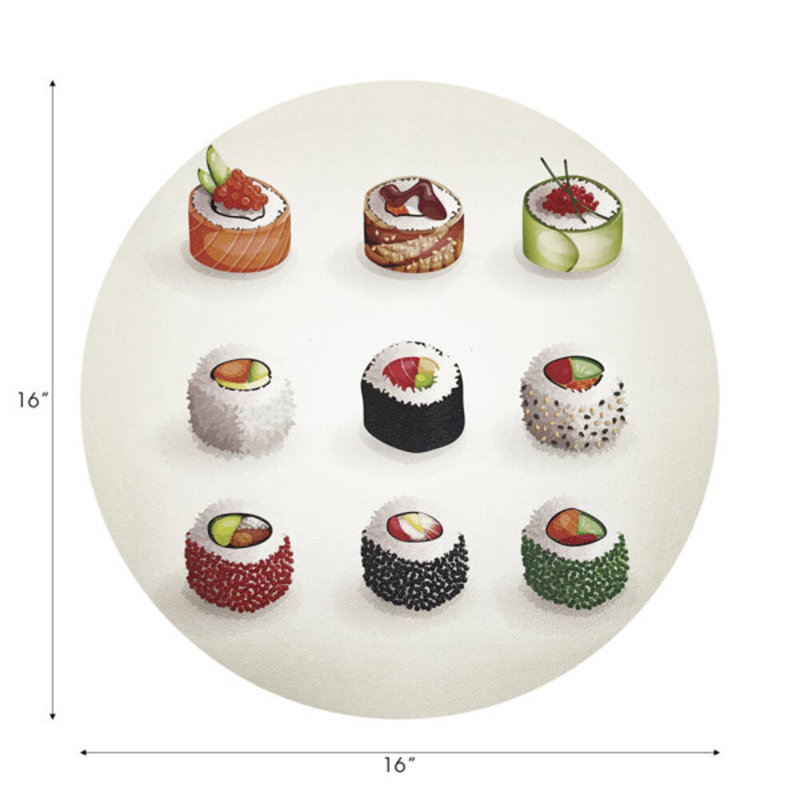 Sushi Go Pebble 16" Vinyl Placemat