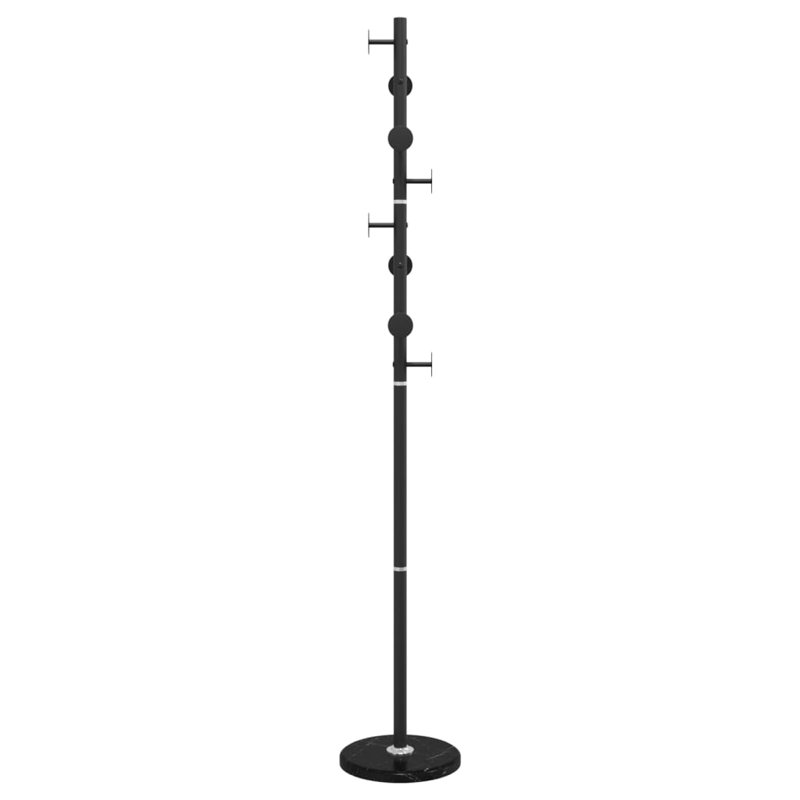 Nykia Iron Freestanding Coat Rack, Black