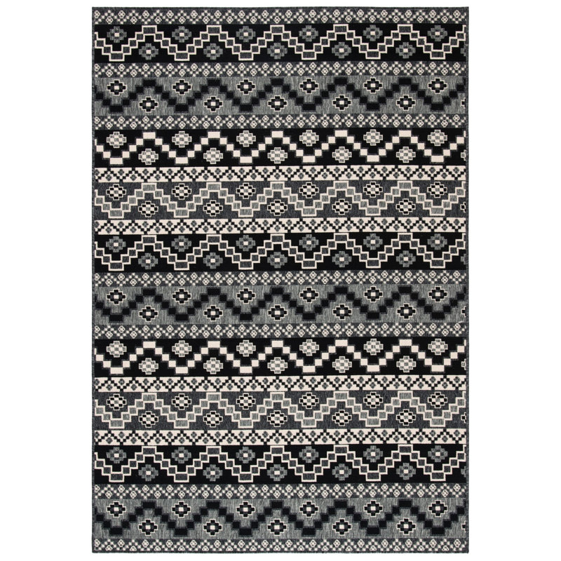 Northpoint Veranda Geometric Indoor/Outdoor Area Rug, Rectangle 2'7" x 5'