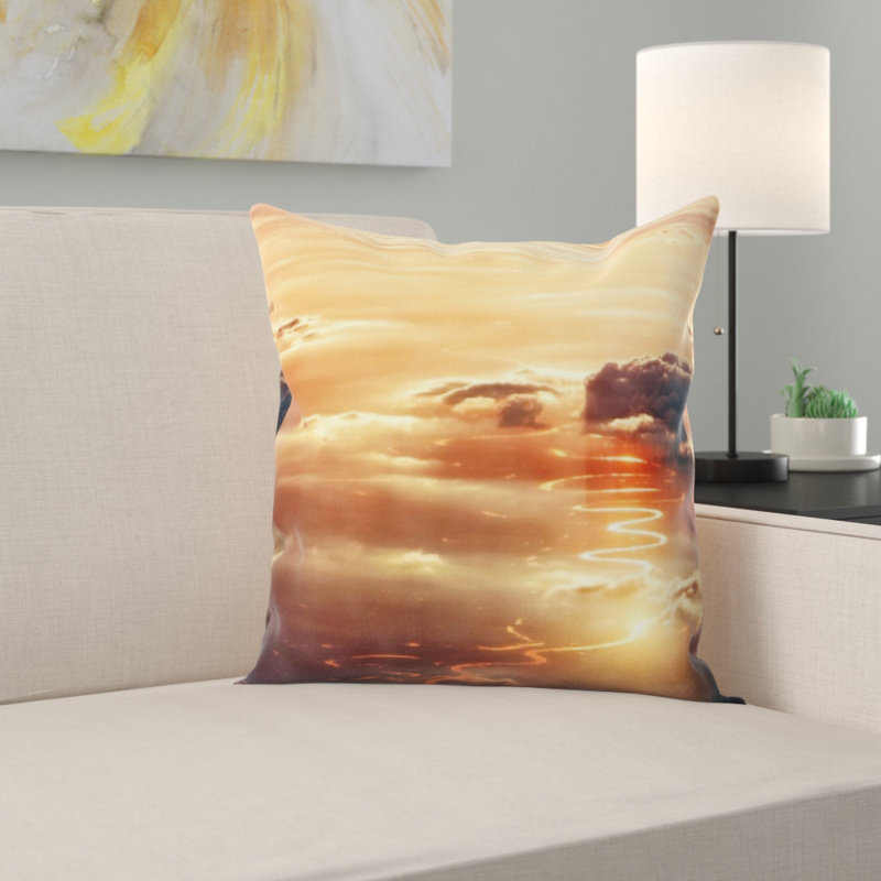 Microsuede Throw Pillow