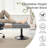 Upholstered Height Adjustable Footrest Stool, Swivel PU Leather Foot Stool, Under Desk & Living Room Ottoman Vanity Accent Stool for Office, Living Room & Vanity-1862882067