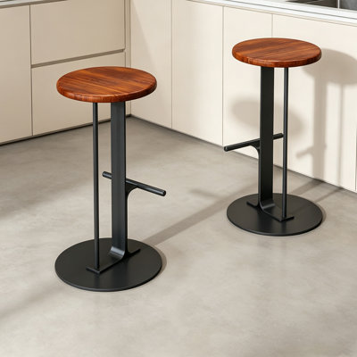 Chaise d'appoint brun noisette (ensemble de 2)